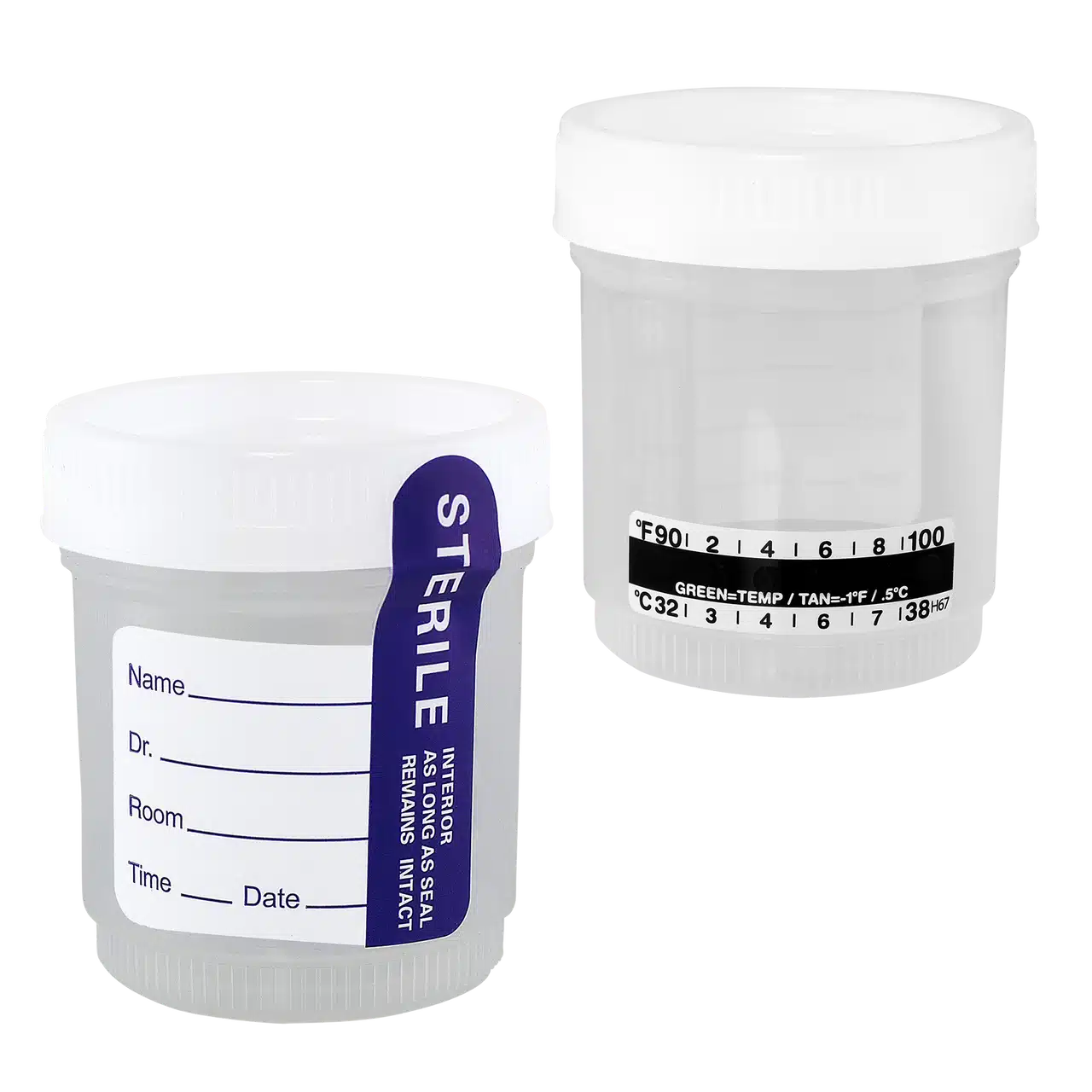 Specimen Collection Cup Screw Lid